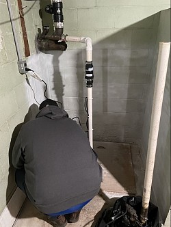 Sump pump install