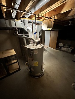 Another water heater installation with an thermal exspansion tank to bring it up to code