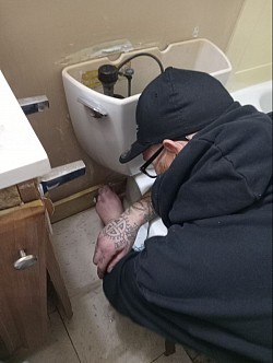 A complete toilet rebuild which consist of a new shutoff valve, supply line, fill valve, flush valve and a new tank to bowl gasket. Pretty much everything but the porcelain lol.