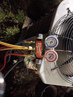 Servicing an HVAC system