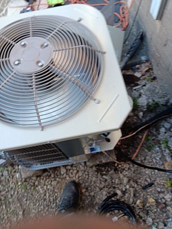 Testing out a newly installed condensing unit